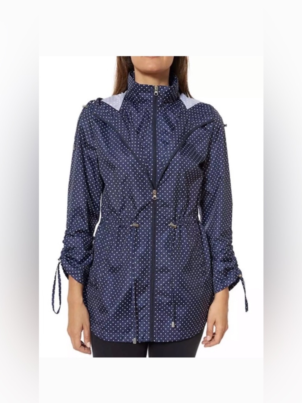 Jones New York Women's "Parka in a Pocket" Rain Jacket